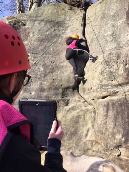 Video evidence - GCSE PE Climbing - Stone Farm Rocks, Sussex