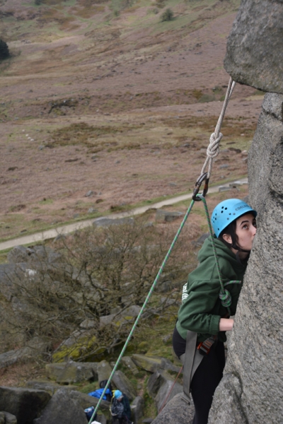 Climbing in the Peak District