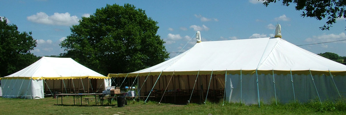 Marquees at outdoor residential